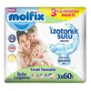 Molfix İzotonik Ferah Temizlik Islak Mendil 3x60lı