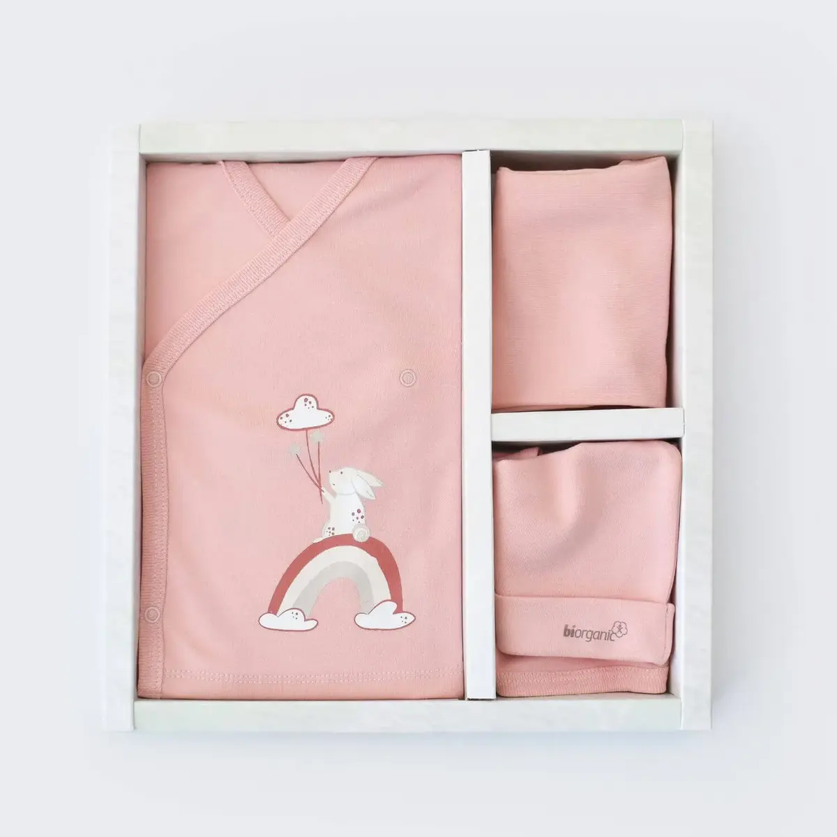 Bibaby Organik Hastane Çıkışı 5li Live Color Rabbit Somon