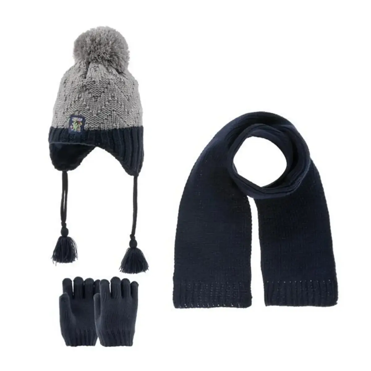 Kitti Atkı Bere Eldiven Takım Lacivert