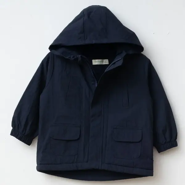 Bebolly Yağmurluk Kapaklı Cep Lacivert