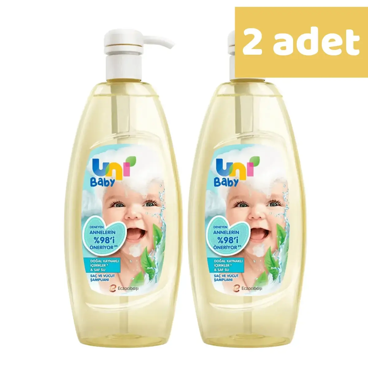 Uni Baby Bebek Şampuanı 700 ml (Yeni) x2