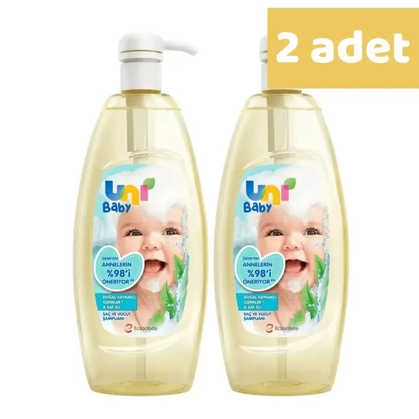 Uni Baby Bebek Şampuanı 700 ml (Yeni) x2