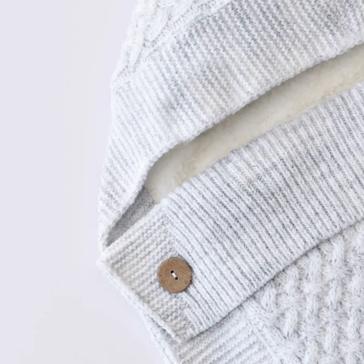 Bibaby Kundak Triko Elegance Gri Melanj