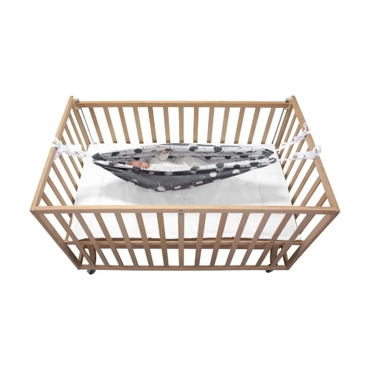 Sevi Bebe Pratik Bebek Hamağı Tüy Desenli Sevi Bebe Pratik Bebek Hamağı Tüy Desenli