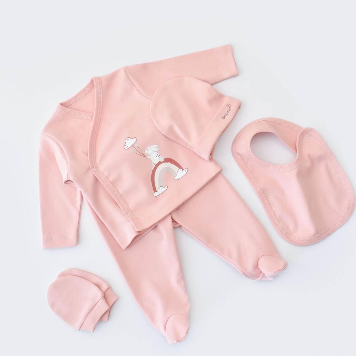 Bibaby Organik Hastane Çıkışı 5li Live Color Rabbit Somon
