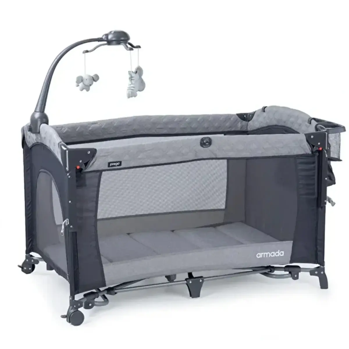 Prego 8067 Armada Anne Yanı Oyun Parkı 70x120 cm Gri