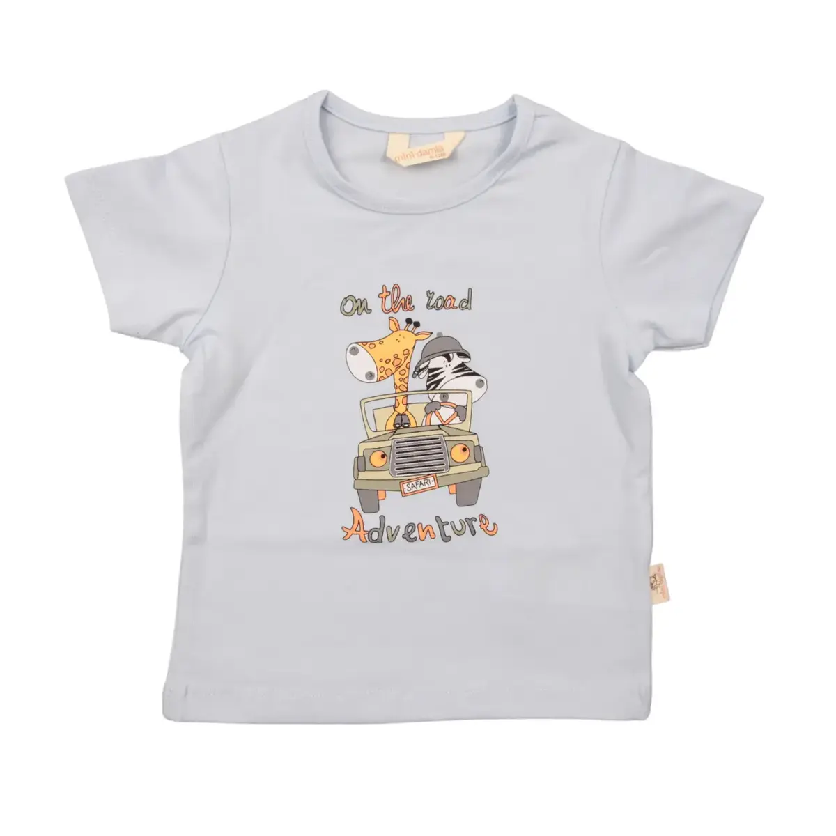 Mini Damla T-Shirt Safari Mavi