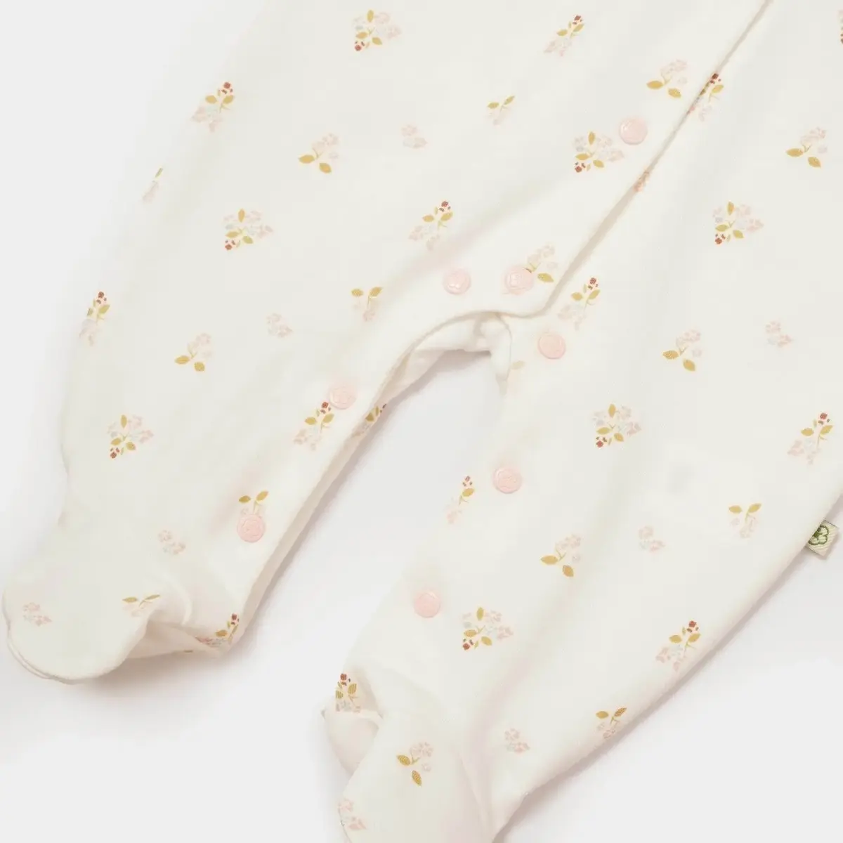 Bibaby Organik Tulum The Flowers Ekru - Pembe