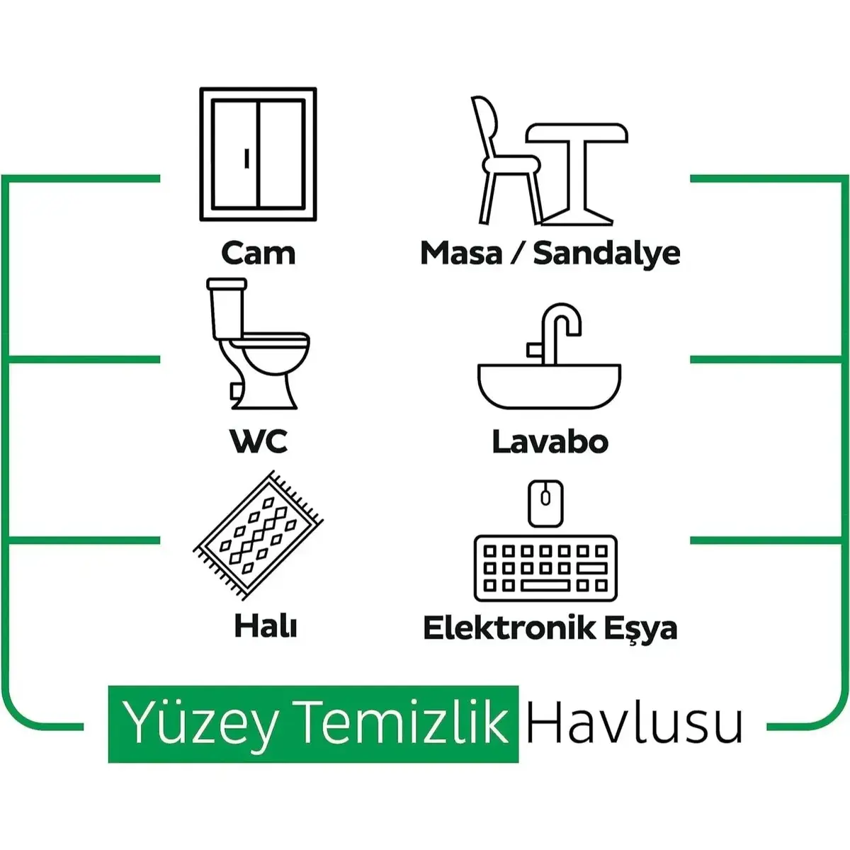 Sleepy Yüzey Temizlik Havlusu Beyaz Sabun 100lü x3