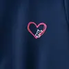Winimo Sweatshirt Kalpli Kedi Baskılı Lacivert