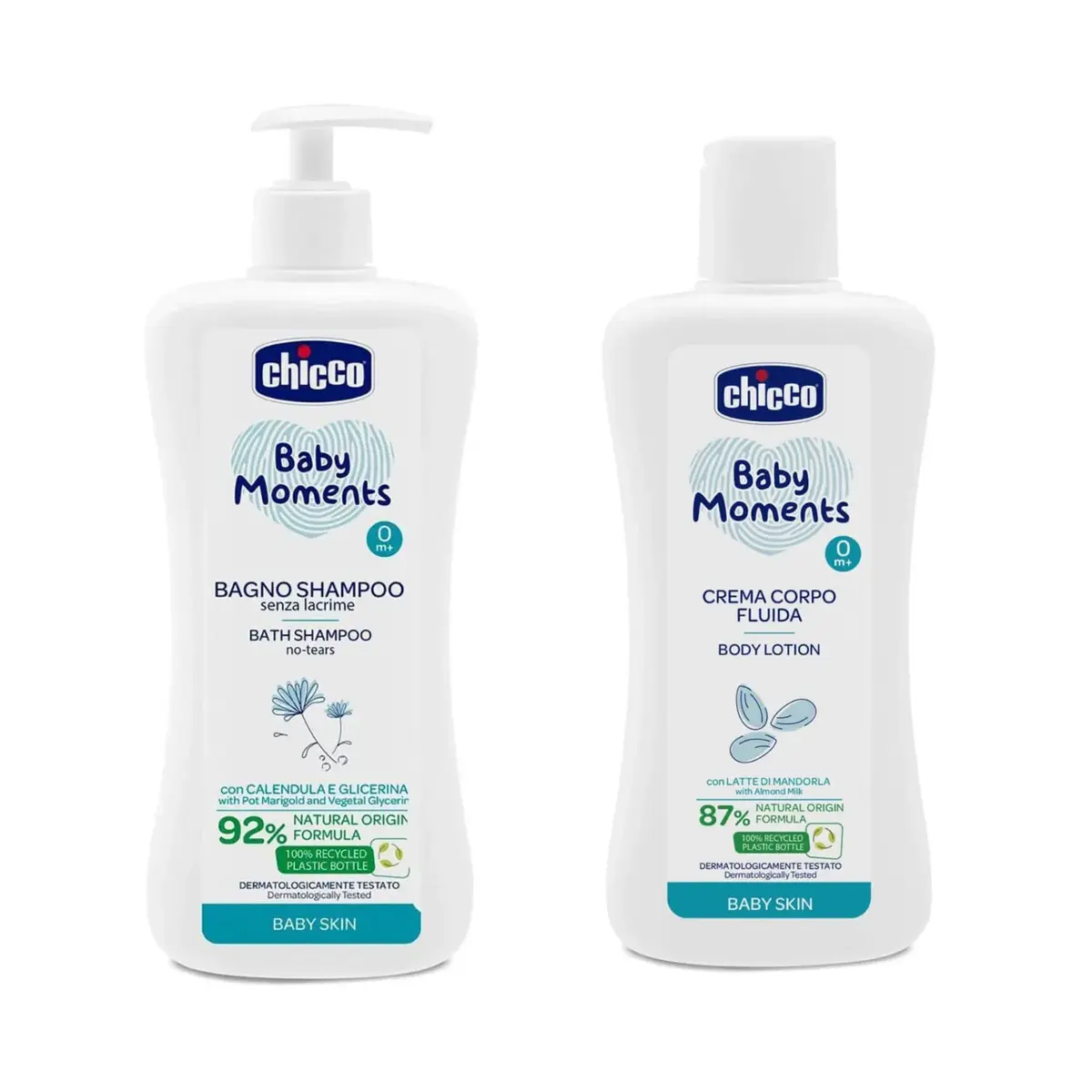 Chicco Baby Moments Bebek Şampuan + Vücut Losyonu (Avantaj Paketi)