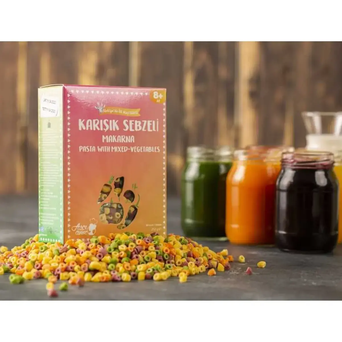 Aşçı Anne Karışık Sebzeli Makarna Boncuk 250 gr