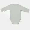 Bibaby Organik Body Uzun Kol Waffle Smile Mint