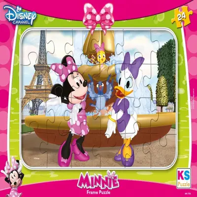 Minnie Disney Frame Puzzle 24 Parça