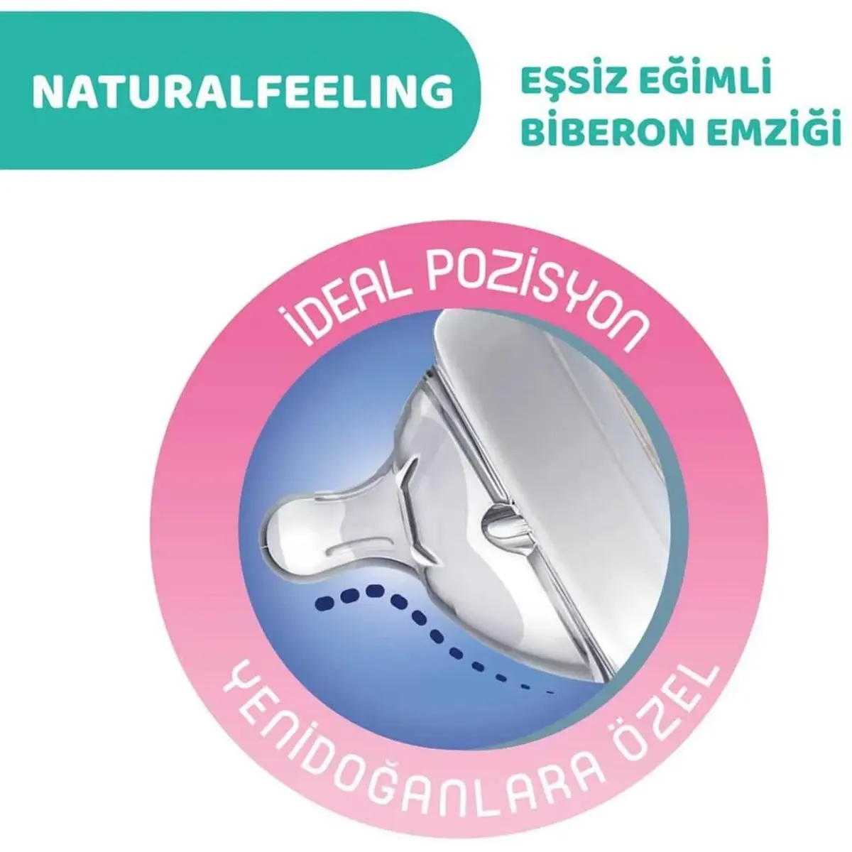 Chicco Natural Feeling Silikon Emzikli PP Biberon 330 ml 6+ Ay