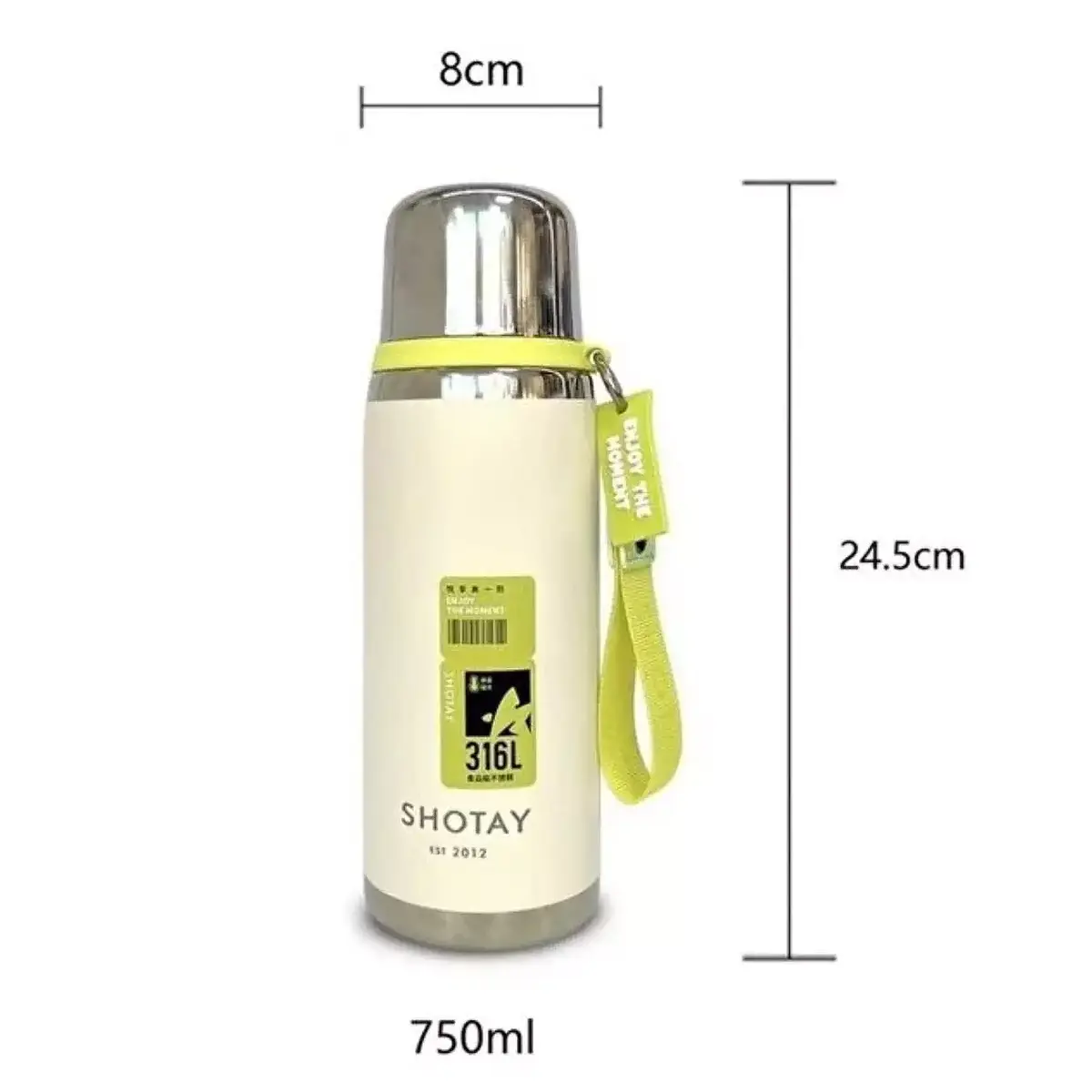 SHOTAY PREMIUM ÇELİK TERMOS MATARA 750 ML. LİLA