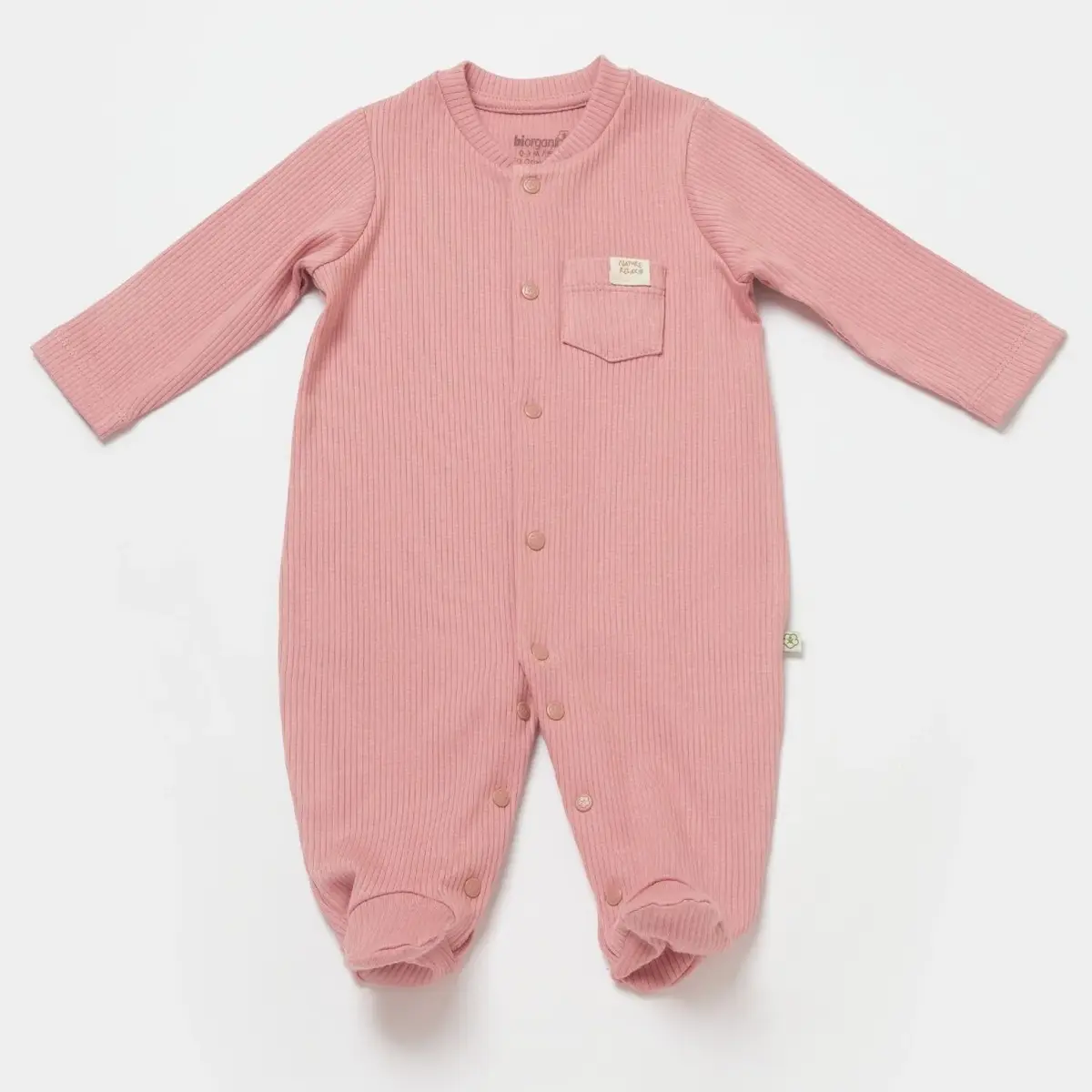 Bibaby Organik Salopet Modal Nature Relax Coral Bibaby Organik Salopet Modal Nature Relax Coral