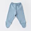 Bibaby Organik Zıbın Takımı Wild Flowers Prematüre Spring Blue