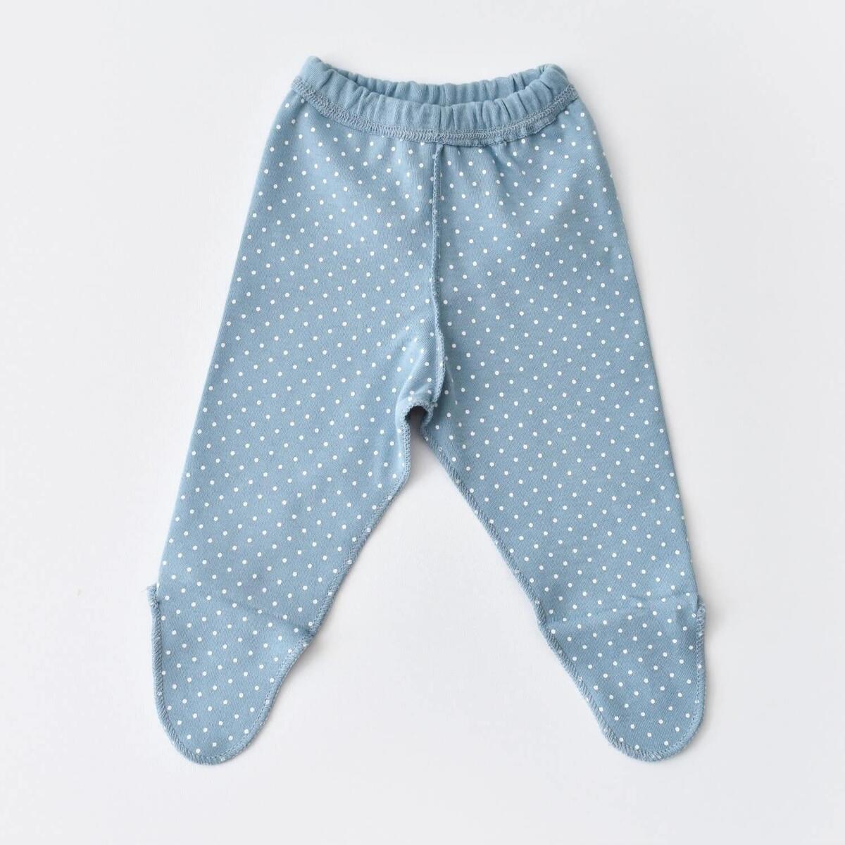 Bibaby Organik Zıbın Takımı Wild Flowers Prematüre Spring Blue