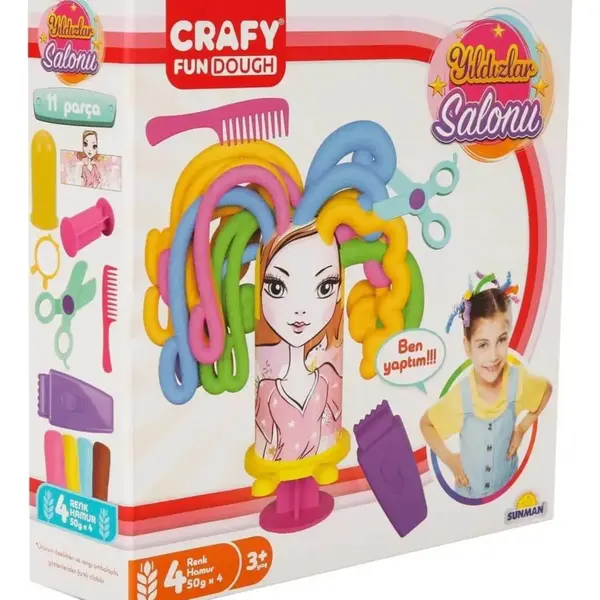 Crafy Yıldızlar Salonu Oyun Hamur Seti 200 g 11 Parça