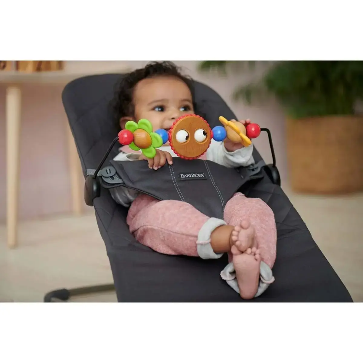 Babybjörn Bliss Ana Kucağı Oyuncaklı Woven Anthracite
