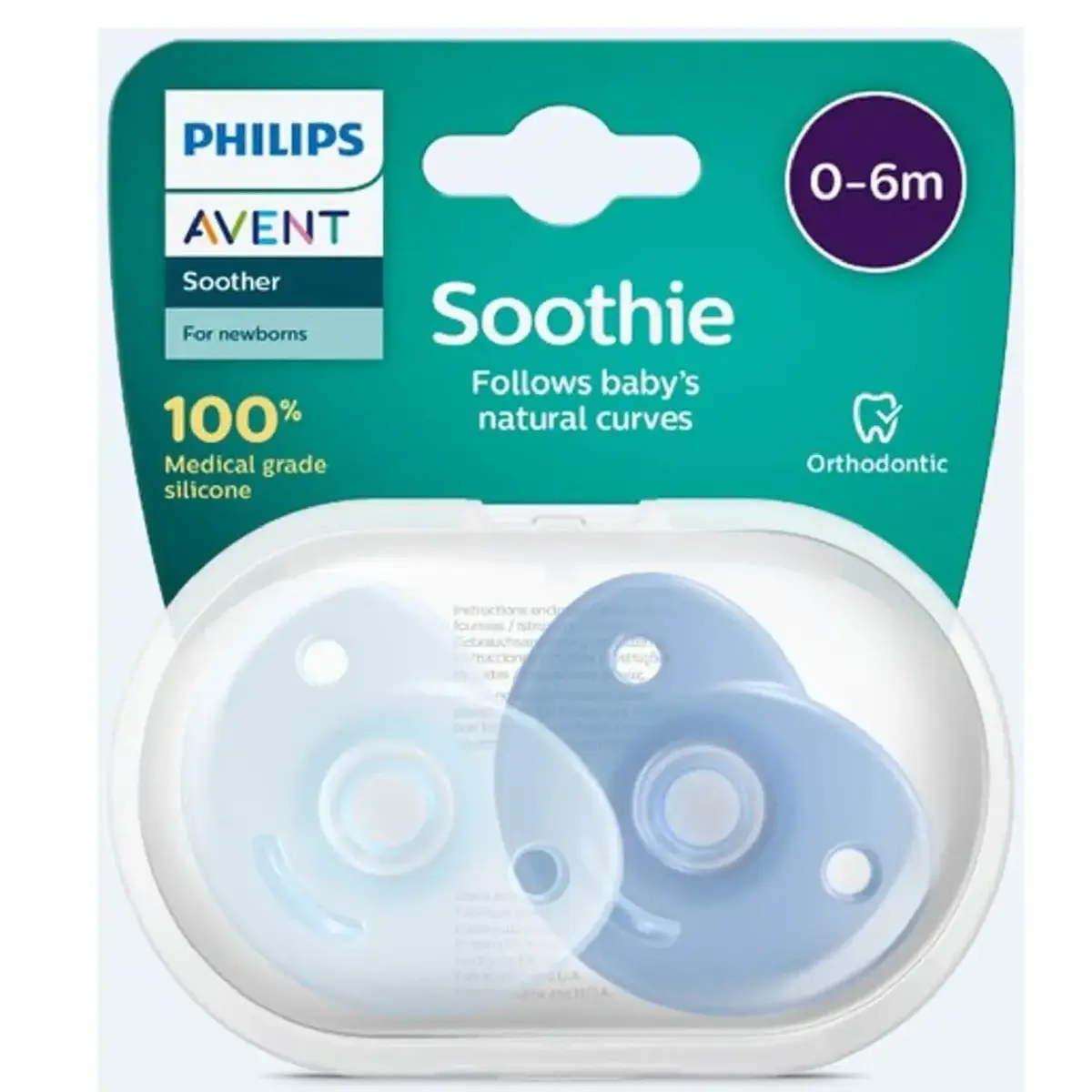 Philips Avent SCF099/21 Soothie Silikon Emzik 2li 0+ Ay Erkek