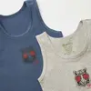 Natuline Organik Atlet Likralı Cool Tiger 2li İndigo - Gri Melanj