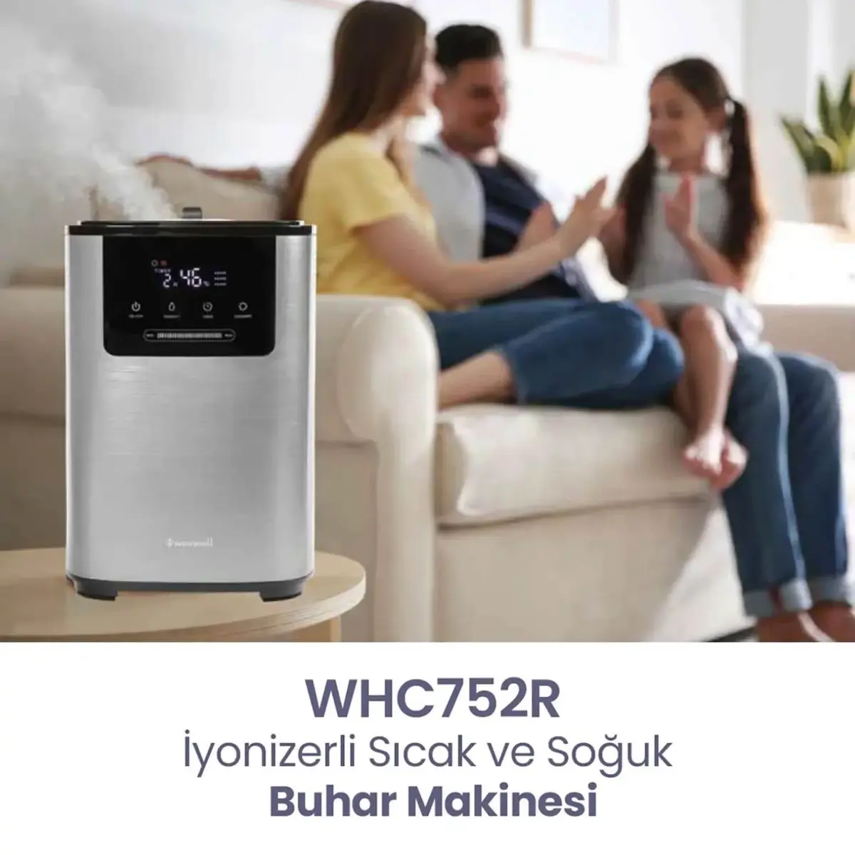 Weewell WHC752R Ionizerli Sıcak Soğuk Akıllı Buhar Makinesi