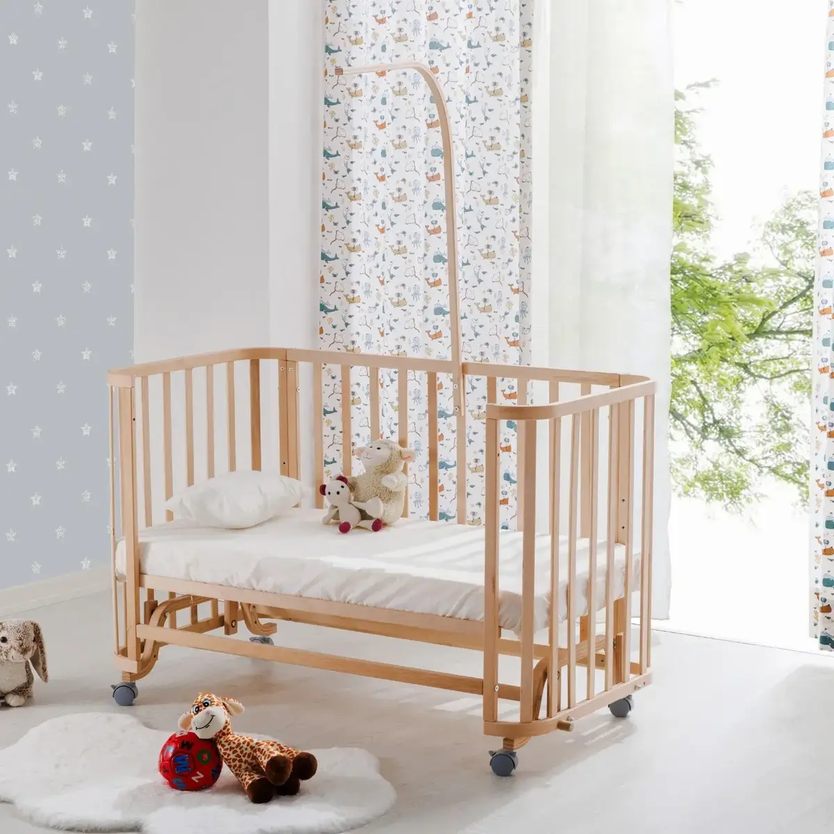 Babywho Oval Beşik Uyku Setli  60x120