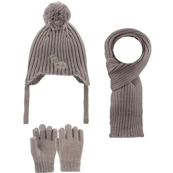 Kitti Eldiven Atkı Bere Takım 1-4 Yaş Gri Asortili