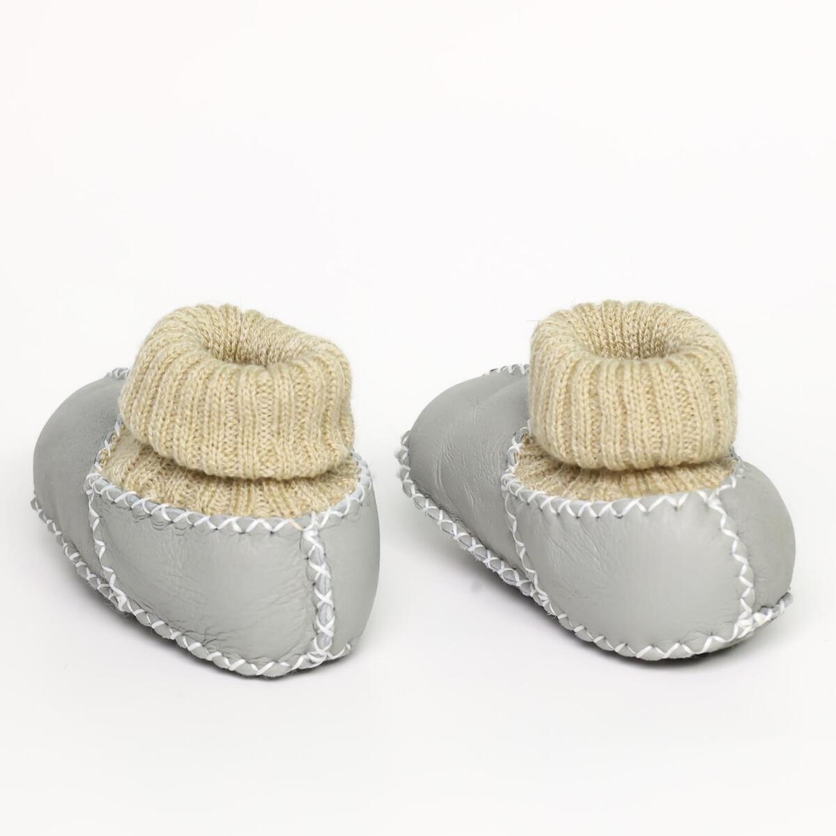 Angeltouch Bebe Patik Deri Lüx Gri