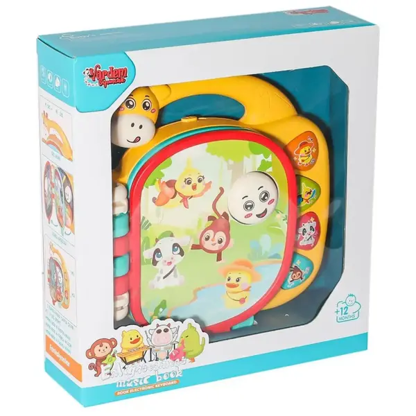Vardem Kutulu Işıklı ve Müzikli Zürafa Kitap Bebek Piyanosu