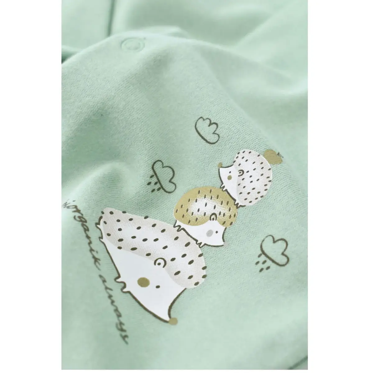 Bibaby Organik Pijama Takımı Happy Always Yeşil