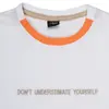 Hvc T-Shirt Dont Understimate Yourself Beyaz - Kahverengi
