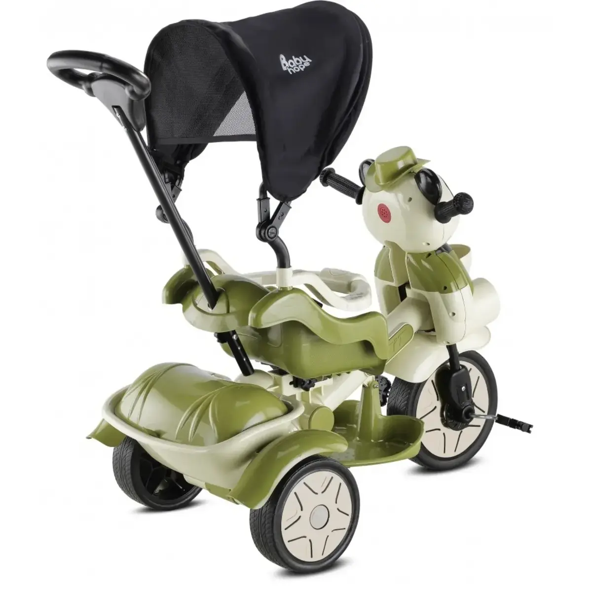 Babyhope Little Panda Bisiklet Yeşil Bej