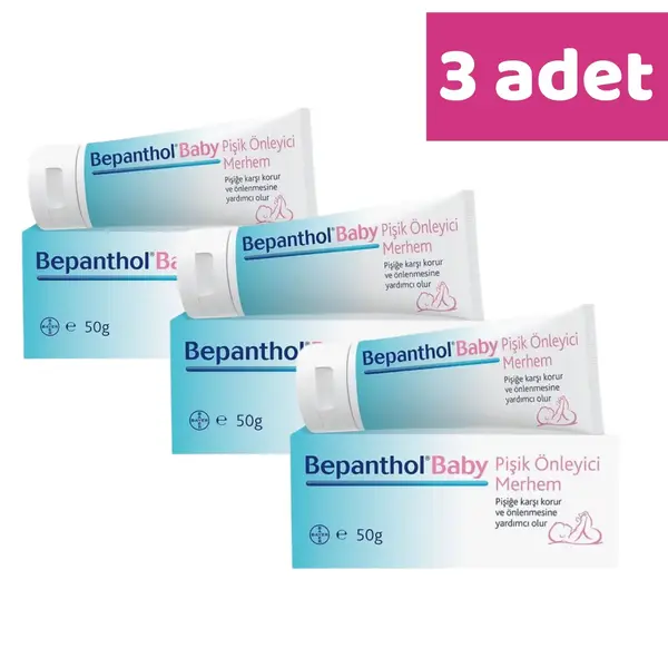 Bepanthol Baby Pişik Önlemeye Yardımcı Merhem 50 gr x 3 Adet