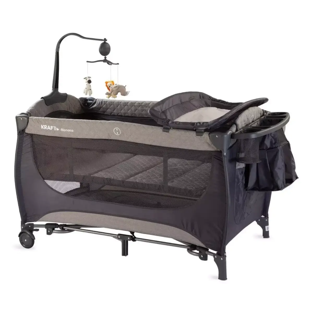 Kraft Monaco Dönenceli Oyun Parkı 70x120 cm Grey