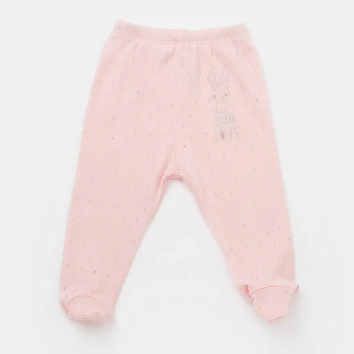 Bibaby Pantolon Patikli Little Rabbit Love Pembe