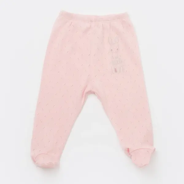 Bibaby Pantolon Patikli Little Rabbit Love Pembe