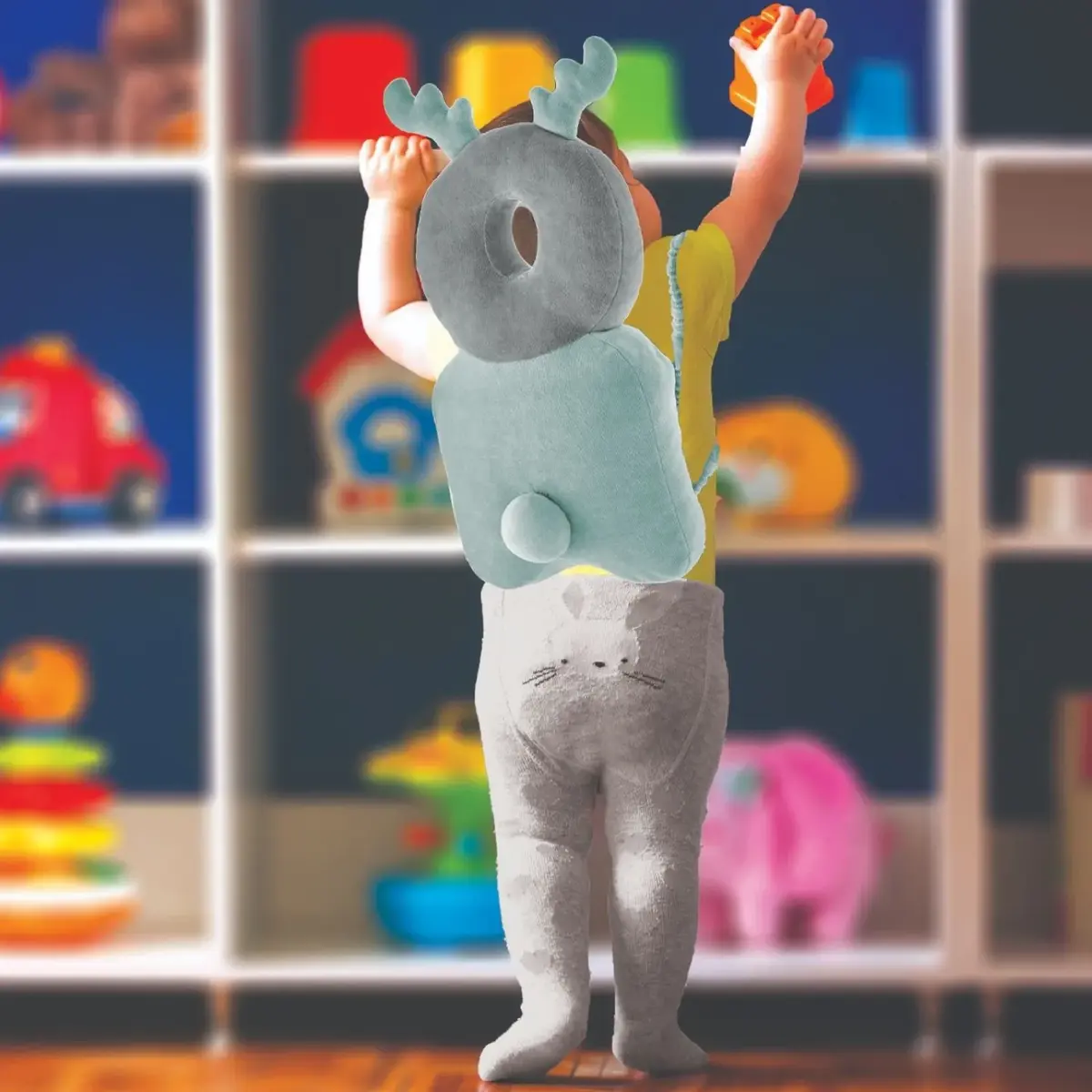 Babyjem Bebek Melek Kanadı Koruma Yastığı Kadife Yeşil