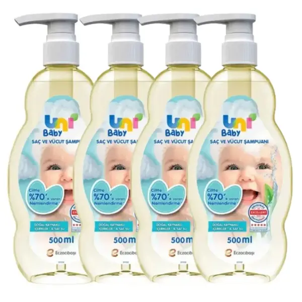 Uni Baby Bebek Şampuanı 500 ml *4