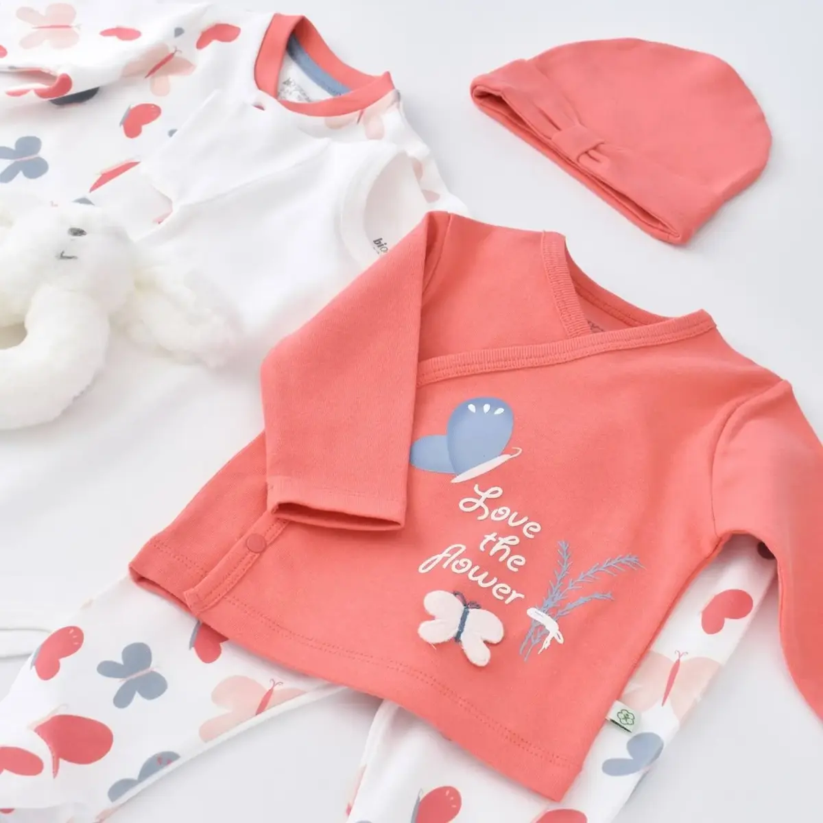 Bibaby Organik Hastane Çıkışı 10lu Wild Flowers Spring Blue