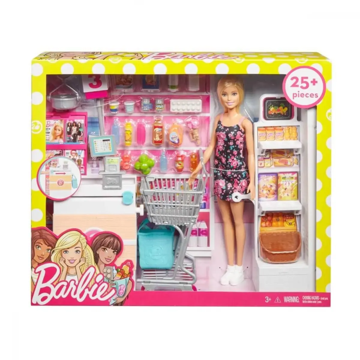 Barbie Süpermarkette Oyun Seti