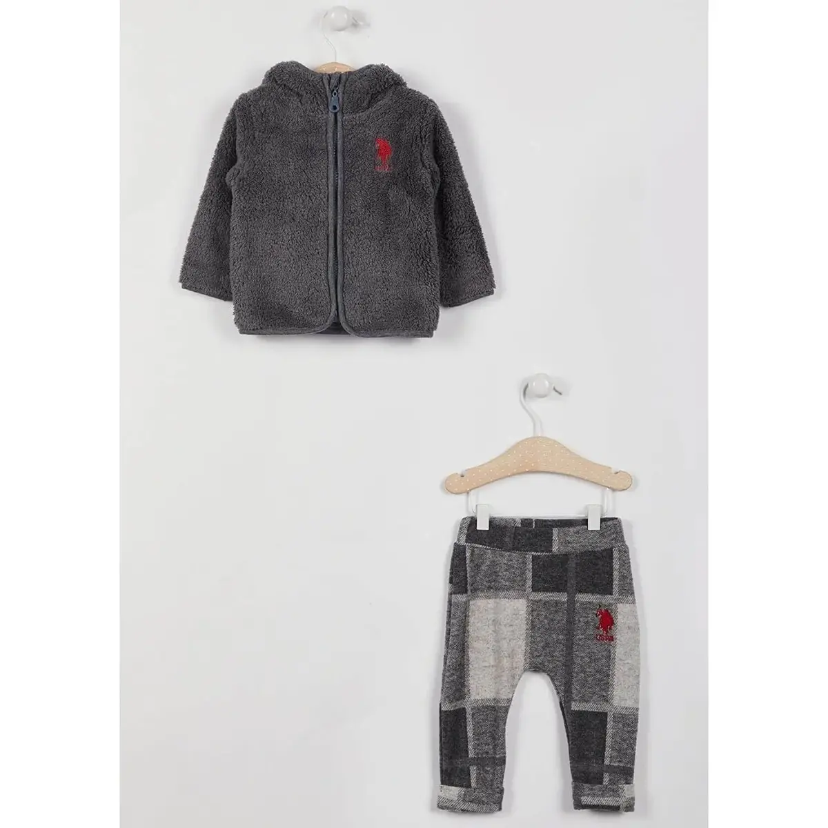 U.S. Polo 2li Takım Uzun Kol Gri