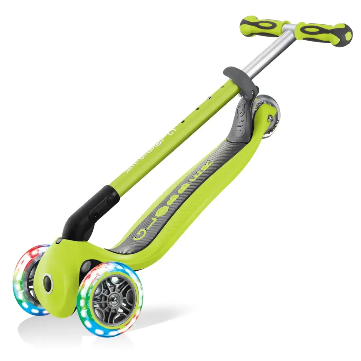 Globber Go Up Deluxe Işıklı Scooter Yeşil