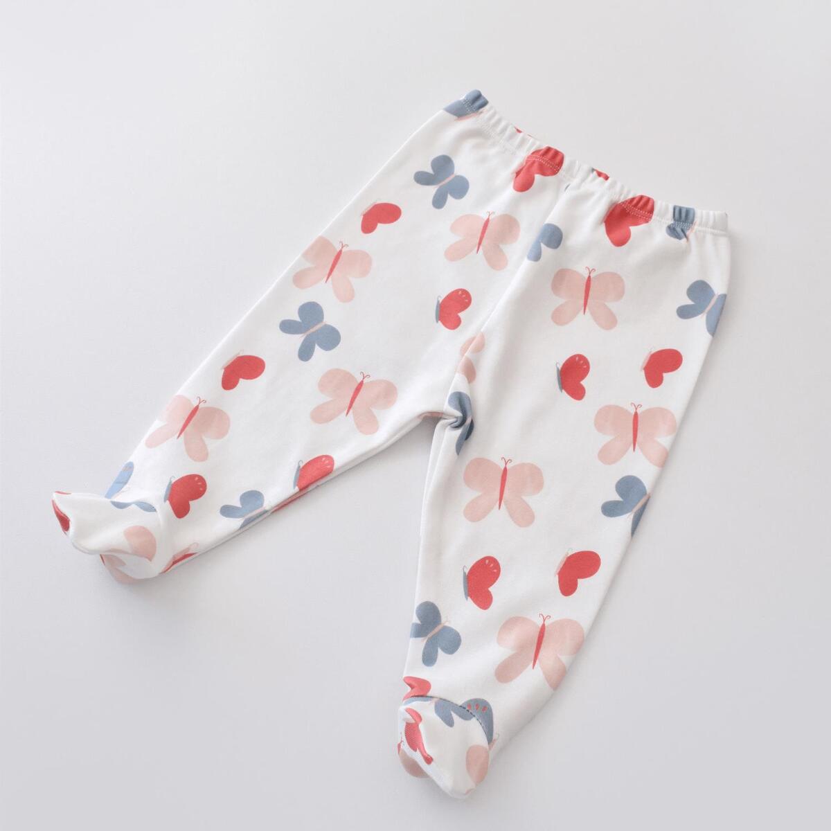 Bibaby Organik Zıbın Takımı 3lü Wild Flowers Coral