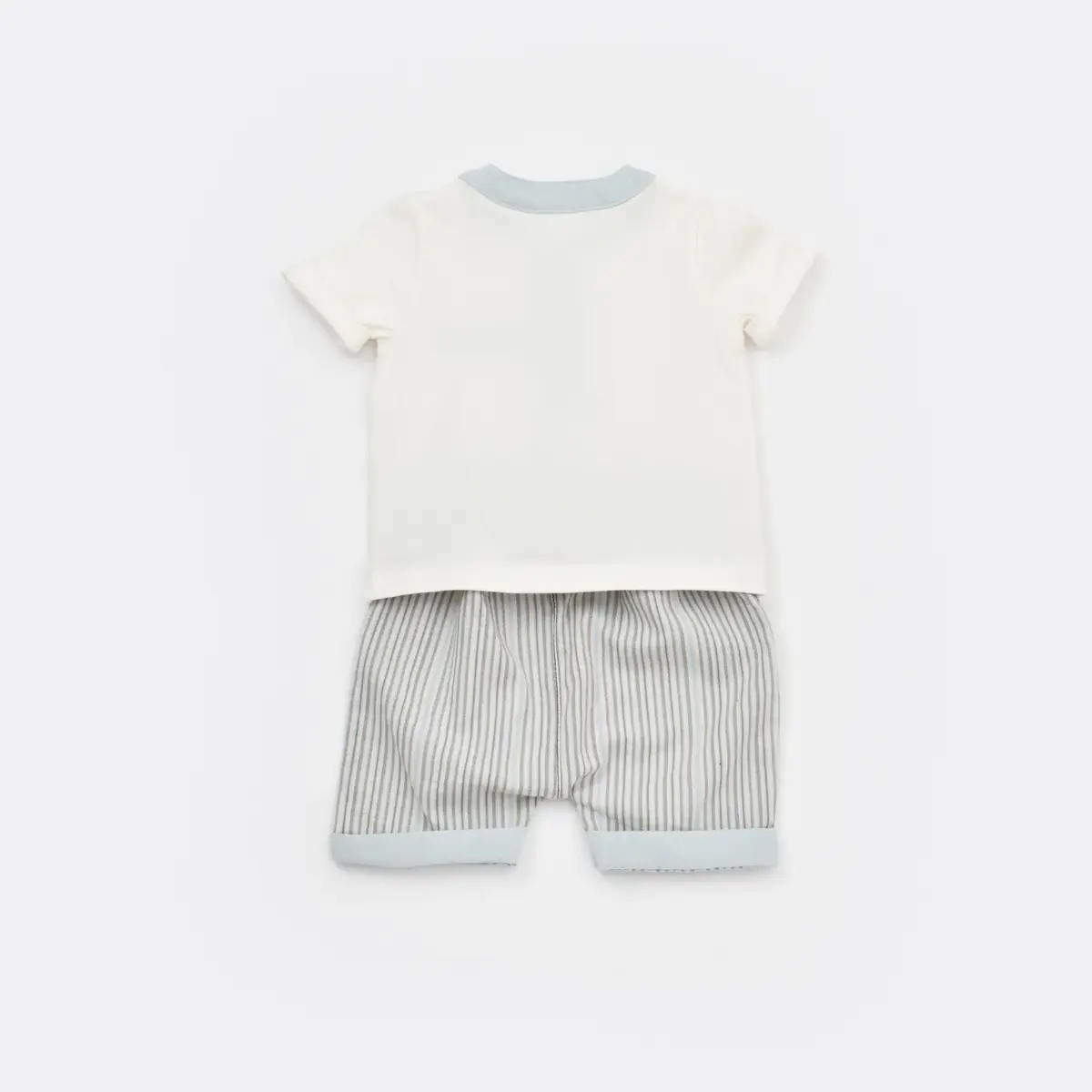 Bibaby 2li Takım Şortlu Azur Mavi