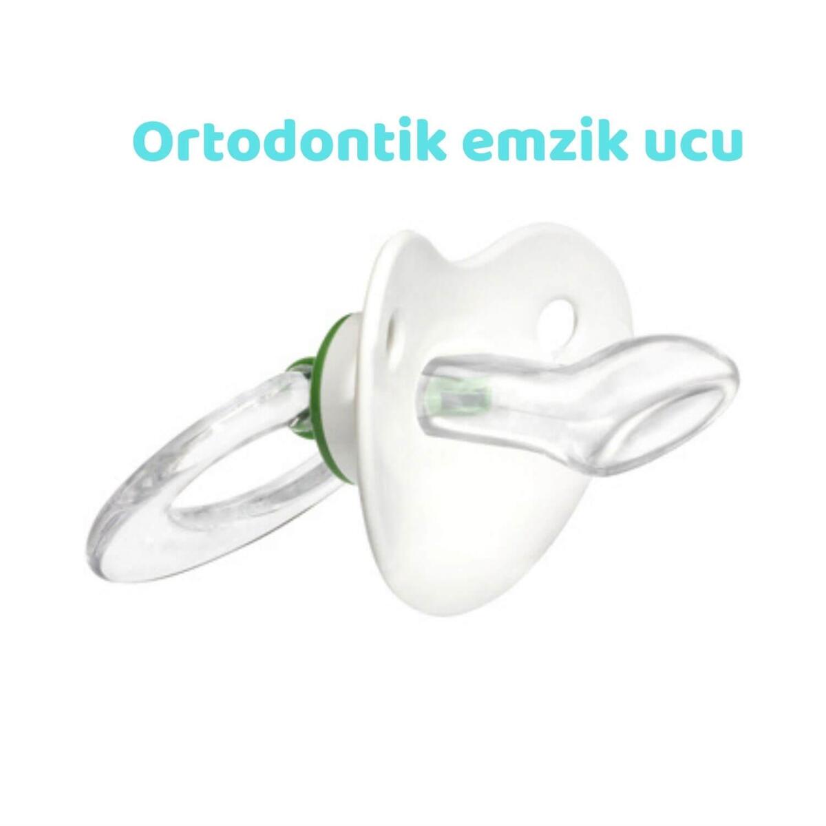 Wee Baby Şeffaf Desenli Damaklı Silikon Emzik 0+ Ay