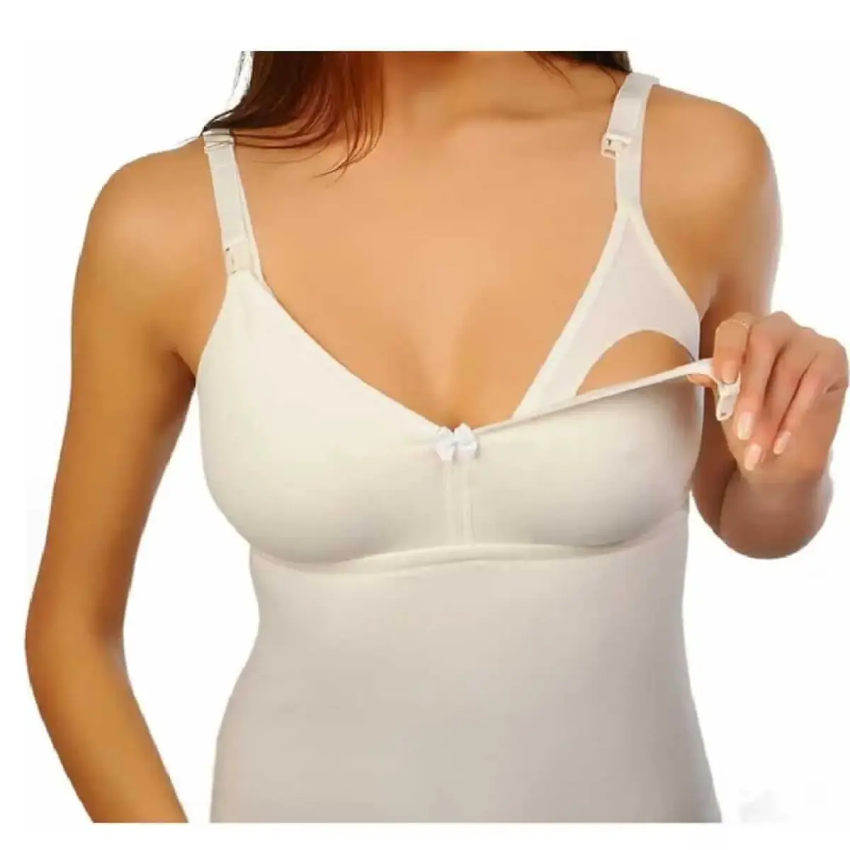 SafeMom Klasik Emzirme Atleti Beyaz SafeMom Klasik Emzirme Atleti Beyaz