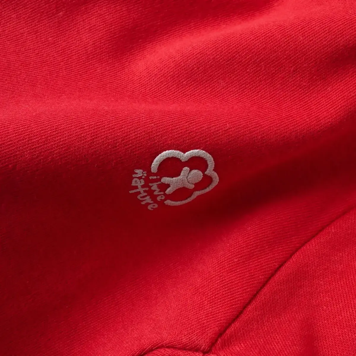 Bibaby Organik Sweatshirt A Little Basic Kırmızı